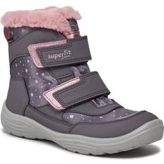 Superfit Klett-Boots CRYSTAL gefüttert in lila/rosa 29