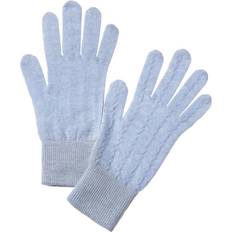 Blue Gloves Scott & Scott London Cable Cashmere Gloves