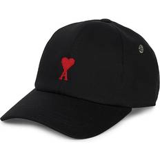 AMI Paris Embroidered Red Adc Hat - Black