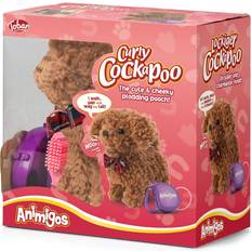 TOBAR Leksaker TOBAR Animigos Curly Cockapoo with Lead