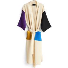 Waffle Bathrobe - Cream Multi