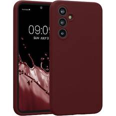 Samsung Galaxy A54 Mobile Phone Cases Kwmobile Hülle für samsung galaxy a54 5g hülle silikon gummiert handyhülle weich soft Bordeaux Violett 8,00 cm