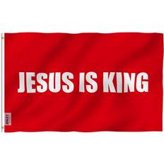 Flags on sale Anley ANLEY 3x5 Foot Jesus is King Flag