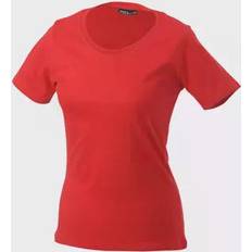 Basic-T T-shirt dam, Röd