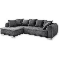 Polyester Sofas Stella Trading Sentina Anthrazit Sofa 319cm 6-Sitzer