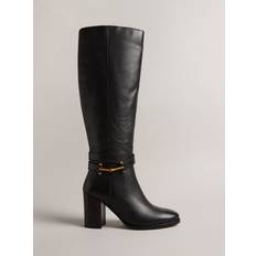 Ted Baker Aryna Leather Knee High Boots, Black