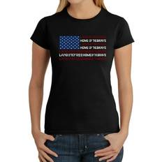 Tops LA Pop Art Women Word T-Shirt of the Free American