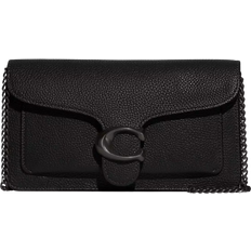 Coach Schwarz Umhängetaschen Coach Tabby Clutch With Chain - Pewter/Black