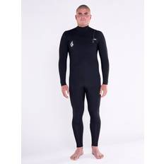 Volcom Men's Modulator 4/3Mm Chest Zip Wetsuit BLACK