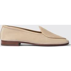 Herre - Plateau Loafers Scarosso Klassisk Suede Loafer - Beige