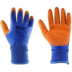 Orange Work Gloves Scan Themal Watepoof Latex Coated Gloves Size 8 SCAGLOWPTHM