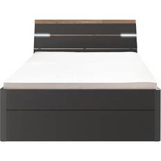 Rahmenbetten MID.YOU Oak Graphite Frame Bed 140x200cm