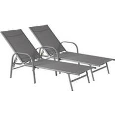 Harbour Housewares Sussex Adjustable Garden Sun Lounger