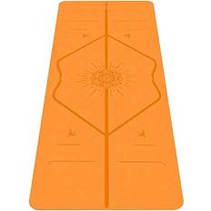 Happiness Travel Yoga Mat Free Yoga Bag, Patented Alignment System, Warrior-like Grip, Non-Slip, Eco-friendly, Biodegradable, Sweat-res
