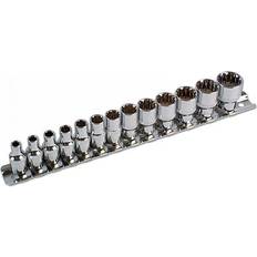 Laser Metric Alldrive Socket Set 1/4D M4 to M14 On A Rail 3592