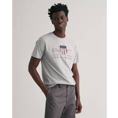 Gant Grey T-shirts Gant Men Archive Shield T-Shirt Grey