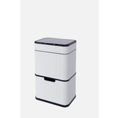 Waste Disposal Tower 50L Ozone Recycling Sensor Bin White