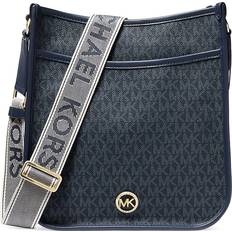 Messenger Bags Michael Kors Luisa Large Signature Logo Messenger Bag - Admiral/Pale Blue