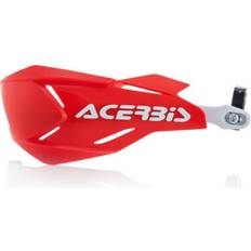 Red Motorcycle Handguards Acerbis X-Factory Hand Guard, white-red for Men