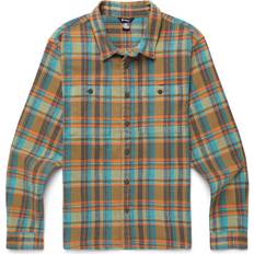 Cotopaxi Tops Cotopaxi Men's Mero Organic Flannel Shirt Oak Plaid Shirts Brown