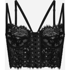 Rayon Ondergoed Dolce & Gabbana Lace Lingerie Corset Black