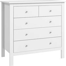 White Chest of Drawers Homcom Modern White Chest of Drawer 39.5x80.5cm