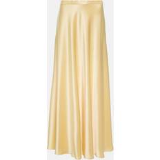 Polo - Women Skirts Polo Ralph Lauren Satin maxi skirt yellow