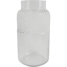 Metal Vases Leaf 29Cm Glass Vase