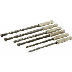 Rolson 6 Piece Masonry Drill Bit Set With Hex Shank