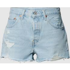 Clothing Levi's Womens Promise ME 501 Original High-rise Stretch-denim Shorts