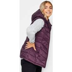 Purple - Women Vests M&Co Quilted Gilet Purple