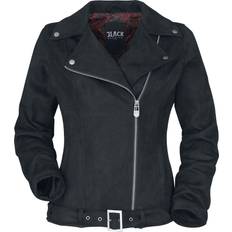 Noir - Veste en daim Vestes Veste en imitation cuir de Black Premium - Noir