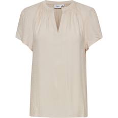 Saint Tropez Ropa Saint Tropez Britta Jacquard Short Sleeve Blouse