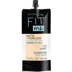 Fit me foundation 115 Maybelline Fit Me Matte + Poreless Liquid Foundation #115 Ivory