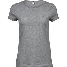 2XL, Heather Grey Womens/Ladies Roll-Up T-Shirt