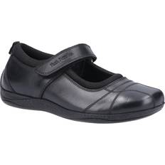 Mädchen Halbschuhe Hush Puppies Clara Leder Schulschuhe 12 UK - Schwarz