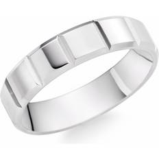 Beaverbrooks Beaverbrooks Platinum Fancy Men's Wedding Ring, Ring V, Ring Width 5mm