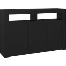 vidaXL 115.5x30x75cm Black Aparador 115.5x75cm