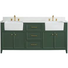 Silvy 72" Double Bathroom Vanity Set