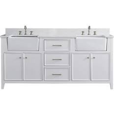 Silvy 72" Double Bathroom Vanity Set