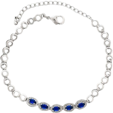 Blue - Women Anklets Kaash Customs Summer Anklets - Silver/Blue