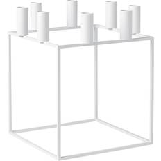 Audo Copenhagen Kubus White Candlestick 11.4"