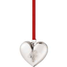 Georg Jensen Heart Silver Christmas Tree Ornament 5.4cm