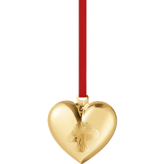 Georg Jensen Heart Gold Christmas Tree Ornament 5.4cm