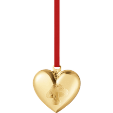 Georg Jensen Julgranspynt Georg Jensen Heart Gold Julgranspynt 5.4cm