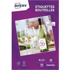 Avery A4 Labels for Bottles 9x12cm 40pcs