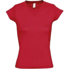 Sol's Women's Tailored V-Neck T-shirt - Classic Red