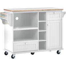 MDF - Wood Trolley Tables Bed Bath & Beyond Kitchen Island White Trolley Table 18.1x50.8"