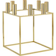 Audo Copenhagen Kubus Gold Candlestick 29cm