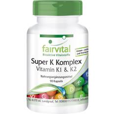 K1 vitaminer Fairvital Super K Complex Vitamin K1 And K2 90 stk